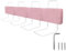 Froadp 200cm Rausfallschutz Beistellbett Leinen Kindersoftpack Bettgitter Tragbare Bettschutzgitter Höhenverstellbar Kinderbettgitter Baby Schutzgeländer Bettkantenschutz für Kinderbett (Kirschrosa)