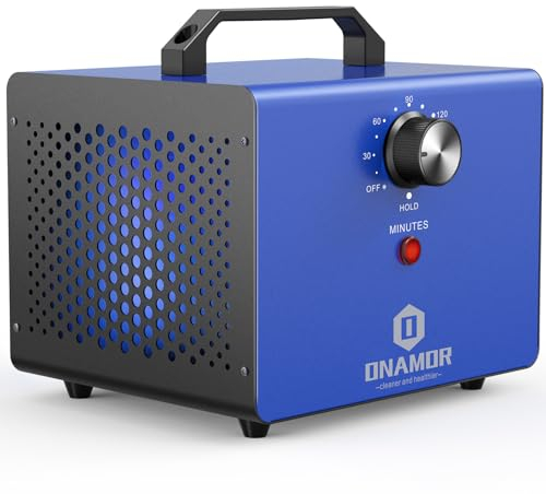 Generatore di ozono 22000 mg/h, ionizzatore per macchina dell'ozono e deodorante O3 per casa, cantina, fumo e stanza degli animali domestici (blu)