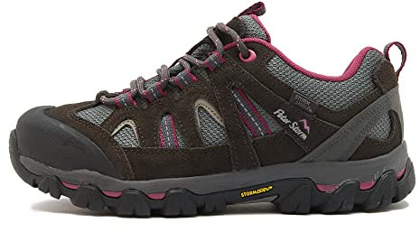 Peter Storm Arnside II Women's Waterproof Walking Shoes with StormGrip Outsole, Women's Hiking Shoes (Grey, UK Footwear Size System, Adult, Women, Numeric, Medium, 4)