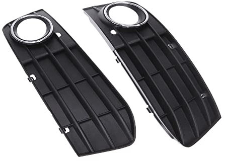Mulcort B8 A4L Parachoques Antiniebla Grill Grille Non-sline para Audi A4 2009-2011 Iizquierda y Derecha, Negro