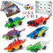 ONLYFUN Bastelset Kinder ab 3 4 5 6 Jahren, Dinosaurier Spielzeug, Spielzeug ab 3 4 5 6 7 Jahren Junge, Spielzeugauto, Geschenk für Jungen 4 5 6 7 Jahre, Kindergeschenke, Malset für Kinder