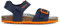 Geox J Ghita Boy B Sandales, Bleu Marine DK Orange, 32 EU