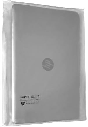 LappyRella Waterproof Dust Cover for 14 inch Laptop Dustproof Scratch Proof Translucent Zip Lock PVC Bag