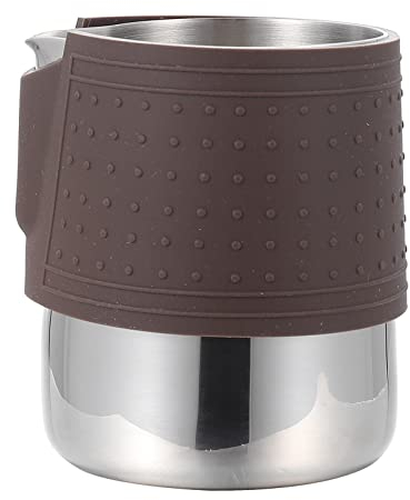 BESTonZON Espumador De Leche Jarra Antiadherente Taza De Acero Inoxidable Para Latte Art
