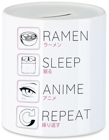 Hey!Print Ramen Sleep Anime Repeat Spardose Japan Manga Otaku Baka Geschenkidee