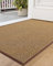 COLOR&GEOMETRY Dirt Trapper Door Mat, Heavy Duty Front Door Mat for Indoor and Outdoor, Non Slip Rubber Backing Door Matts Indoor, Machine Washable Doormat for Muddy Shoes & Paws - Brown, 120 x 140 cm