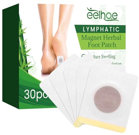 30 Stück Lymphdrainage-Pflaster, Achsel Lymph Care Patch, Kräuter Lymphpflege Pflaster, Füße Anti-Schwellung Lymphatisches Entgiftungspflaster Aufkleber Brust Lymphknoten Pflaster Pads Hilfe