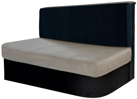 SYLC Sofa Sitzkissenbezug, Stretch Sitzkissenbezug rutschfest Mit Krawatten, Samt Überzüge Für Wohnwagen Polster Sitzbezüge Für Sofa(Navy Blue,XL Rückenlehne)