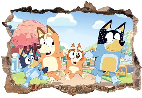 Grenric Anime-Motiv 3D-Wandaufkleber, Multicolor, Cartoon-Stil, für Kinderzimmer, Wand- & Glasdekoration, Wasserdicht, Wiederverwendbar