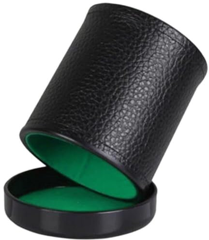 Pu-Leder-würfelbecher, Flanell-Futter, Würfelbecher, Würfel-Shaker-Becher, Leise Beim Schütteln, Würfelbecher, Kunstleder, Brettspielzubehör Für Bar, Ktv