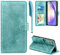 EASDNB Lederhülle für Samsung Galaxy A54 5G Hülle, Handyhülle für Galaxy A54 Flip Wallet PU Leder Case [Kartenfach] [Magnet] [Standfunktion] Prägung Klapphülle Schutzhülle für Samsung A54, Grün