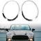 1 Paar Mini Scheinwerfer-Zierring, Kfz-Scheinwerferabdeckungen, Blenden-Ersatzzubehör, Scheinwerferabdeckungsleisten Kompatibel mit BMW Mini Cooper Aufkleber F55 F56 F57 2014–2018 (Silber)