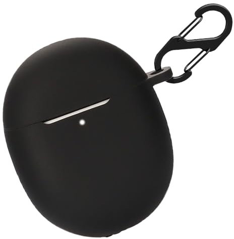 Custodia in silicone per Xiaomi Redmi Buds 4, custodia antiurto e pelle protettiva per Xiaomi Redmi Buds 4 con Keychain (nero)