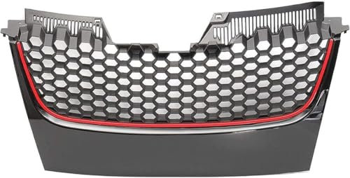 Rejilla delantera del coche,Compatible para VW Golf V Mk5 2006-2009,Rejilla delantera tiras de ajuste