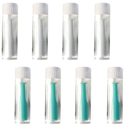MYSUNBAR Pack of 8 Contact Lens Remover, Contact Lens Insert, Silicone Contact Lens Insert, Hard and Soft Contact Lens Suction with Storage Case, multicoloured, Pocket organiser