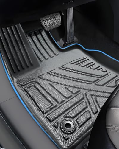 LANGBEAN Fußmatten für Toyota RAV4 PHEV Plug-in Hybrid 2019-2024 2025, Fussmatten Original RAV4 PHEV aus TPE mit Hohem Rand, Rutschfestes und Wasserdichtes Zubehör, Schwarz (3 Stück)