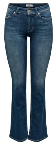 ONLY Female Flared fit Jeans ONLBLUSH Mittlere Taille Flared Jeans | Flared fit jeans