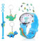 ertlutw 4 Stück Kinder Uhr Kinderuhr Dinosaurier Kinderuhr Dino Armbanduhr Jungen 3D Cute Cartoon Uhr Armbanduhr Dinosaurier Silikon Armbanduhr Kinder Uhren für Jungen und Mädchen ab 3-10 Jahre