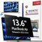 poidowis Filtre de Confidentialité Magnétique pour MacBook Air 13.6 Pouces (2022-2024, M2, M3) - Écran Anti-Espion Amovible, Protection Anti-Lumière Bleue - Modèles A2681/A3113
