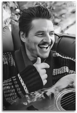 WAWYY Pedro Pascal Vintage-Poster auf Leinwand, Wandkunst, dekorativ, Schlafzimmer, modernes Zuhause, 20 x 30 cm