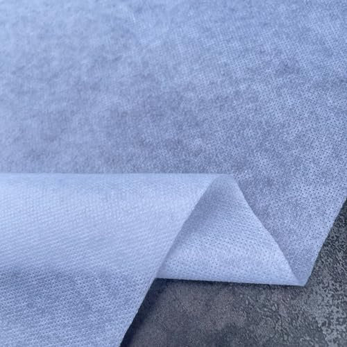 Iron-On Fusible Interfacing - 90cm Wide - Nonwoven Fabric, Different Weights for Sewing, Dressmaking, Crafts, Collars, DIY Tailoring & Quilting Stabiliser (Heavy Weight, White, pre Cut 3 Metres)