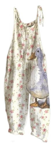 Pantaloni da jogging con tasche casual senza maniche comode salopette larghe pantaloni metallici da donna abbigliamento da strada su pantaloni comodi pantaloni larghi casual larghi, Beige, L