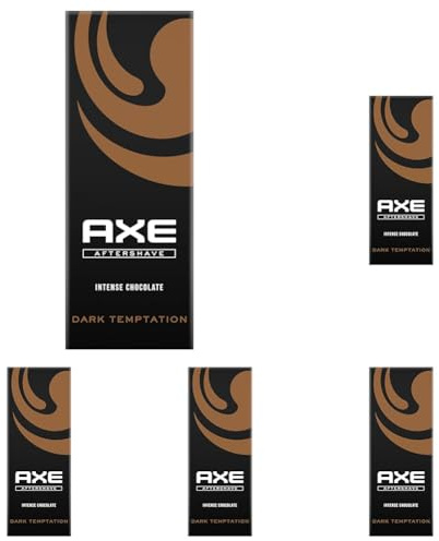 Axe Aftershave Dark Temptation für gepflegte Haut mit verführerischem Duft 100 ml 1 Stück (Packung mit 5)