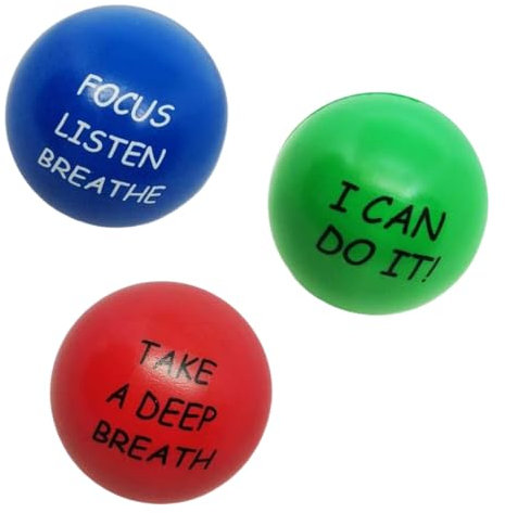 mophrati Stressbälle Set, einfarbig, Krafttrainer, Spielzeug, Dekompressionsball, Handübungsstütze, Hände Trainingsgerät, Zubehör , 3 Stück