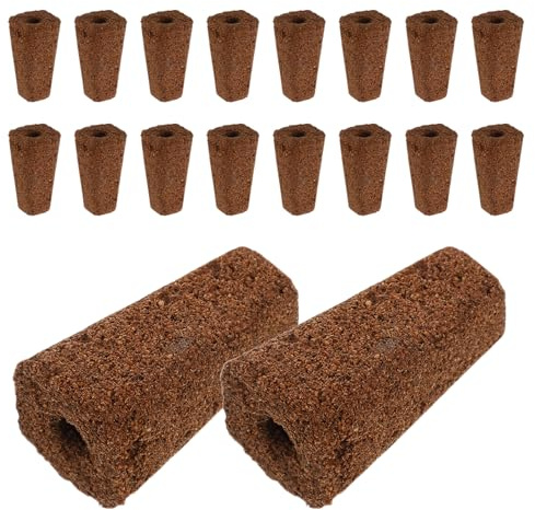 SHINEOFI 30 Stück Hydroponik Anzuchtschwämme Pflanzstarterwürfel für Indoor Pflanzenzucht Wurzelgesunde Substrate mit Optimaler Wasser Luftversorgung Einfacher Umpflanzblock für