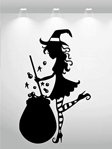 Aufkleber - Wandtattoo ***Hexe/Witch - Nr.10*** (Größen und Farbauswahl)