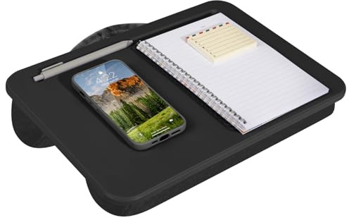LapGear Kompaktes Schoßtablett, für Laptops bis 15 Zoll (38 cm), Schwarz, Stil-Nr. 43108