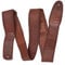 WerKens Gitarrengurt aus echtem Leder, Vintage-Stil, 5 cm, Braun gepolstert