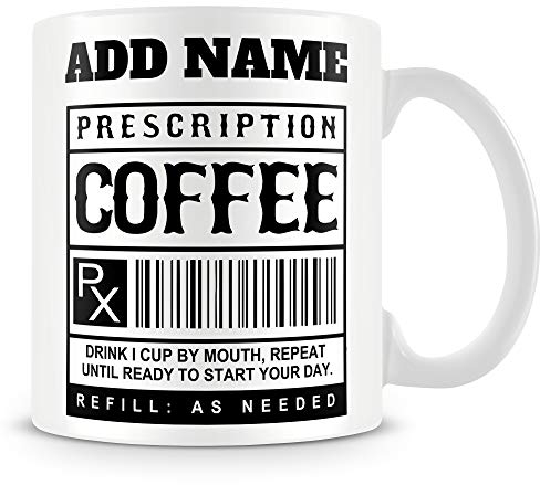 MUGGZ Work Mug Personalised Gift - Prescription Coffee