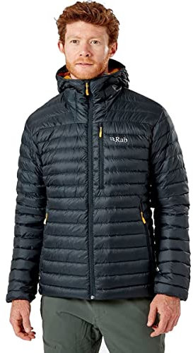 Rab Herren Microlight Alpine Daunenjacke zum Trekking, Klettern & Skifahren, Beluga, M