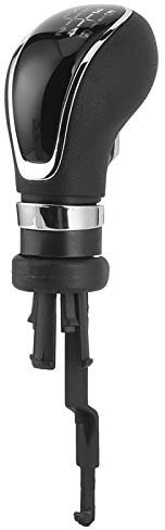 Akozon Palanca de cambio, plástico ABS + cuero, perilla de cambio de marchas manual para coche, balonmano 55565904, accesorio apto para XT para ASTRA 09-14(B (6 gear shift))