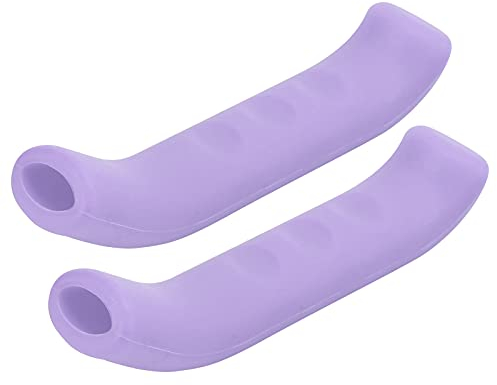 SUNGOOYUE 1 Paar Silikon Bremshebel Abdeckung Bremsgriff Hülle Schutz Cover, Weicher Fahrrad Bremshebelschutz für Rennrad Citybike, Lila