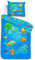 ESPiCO Kinderbettwäsche Sleep and Dream Unterwasserwelt Seeigel Muscheln Krake Meer Kugelfisch Meeresbewohner Renforcé, Größe:135 cm x 200 cm