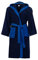 Morbidissimi Accappatoio Spugna Adulto Bicolor Con Cappuccio, Cinturino e 2 Tasche, Accappatoi Uomo Donna Morbidi 400 gr/mq Puro Cotone Y780 (Accappatoio Blu Navy-Blu Royal, L)