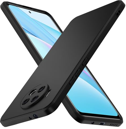 iVoler Cover in Silicone per Xiaomi Mi 10T Lite con Protezione Della Fotocamera, Ultra Sottile Custodia in TPU Morbida Anti-Graffio Antiurto Protettiva Case, Nero