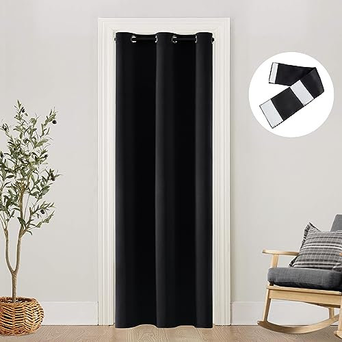 SHINELAND Summer Thermal Heat Blocking Curtains for Door,Insulated Heat Reducing Reflective Cooling Room Divider for Hallway