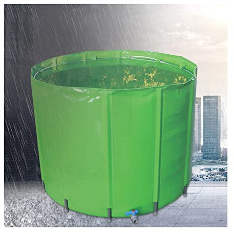 Barils de Pluie Pliables, Réservoir d'eau avec Robinet Réservoir de Stockage d'eau d'urgence Portable Poche à Eau avec réservoir de Stockage de Collecte d'eau de Pluie en Maille filtrante
