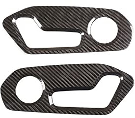 pingping Kompatibel mit Lamborghini. Urus 2018-21. Echte Kohlefasersitzeinstellung Tasten Panel Switch Decoration Sticker Interior Auto Accessorie (Color Name : Real Carbon Fiber)