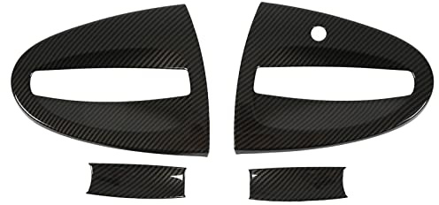 Carbonio Smart Smart 451 Carbon 4 Pezzi Di Toppe Per Maniglie Esterne Per Auto, Copri Maniglia Smart 451, Copertura Maniglie Porta Smart 451