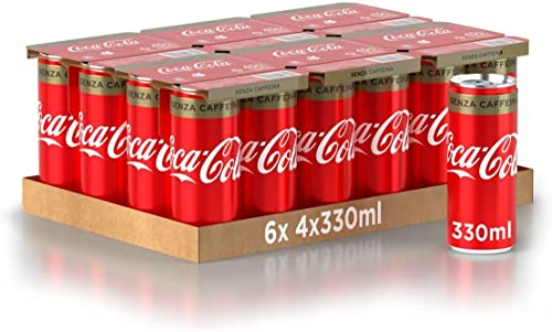 72x Coca Cola Senza Caffeina dosen kohlensäurehaltiges Getränk 330ml Koks Ohne Koffein Softdrink kaffeinfrei