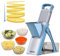 QIECAI Safe Mandoline Slicer for Kitchen, Multifunctional Chopper Vegetable Cutter, Julienne + Dicer for Vegetables, Meal Prep & More with 35+ Presets & Thickness Adjuster, Essential Kitchen Gadgets