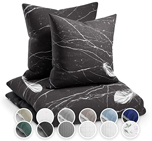 sleepwise Bettwäsche 200x200 Sommer Bettwäsche 3tlg- ÖKO-TEX, Traumhaft Weich, Atmungsaktiv, Bügelfrei & Knitterfrei - Bettbezug Set aus gebürsteter Mikrofaser mit 65x65cm Kissenbezüge