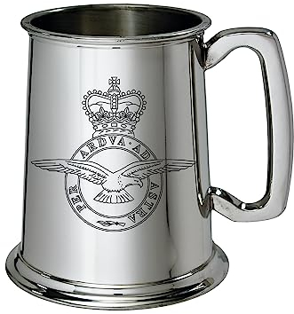 Wentworth Pewter - Chope en étain de 1 pinte de la Royal Air Force RAF
