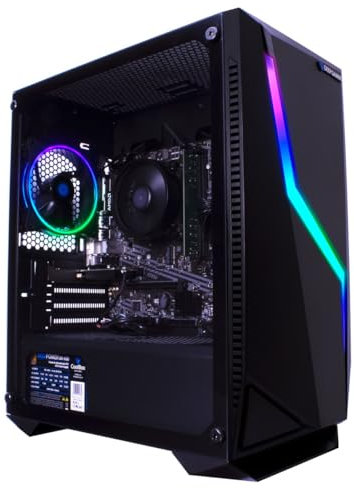 DeepGaming Nexus - PC Gaming AMD Ryzen 5 5600G, 32GB RAM DDR4, Gráficos AMD Radeon Vega 7, 1TB SSD M.2, WiFi + Bluetooth 5.2, Windows 11 Pro. Ordenador Gaming, PC Gamer