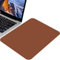 Origin-Joy Mauspad, großes PU-Leder Mauspad ohne Logo-Design, Computer-Mauspad mit rutschfester Wildleder-Basis für Gaming, Schreibtisch, kabellos, Laptop, Reisen, Büro (Braun, 45 x 45 cm)