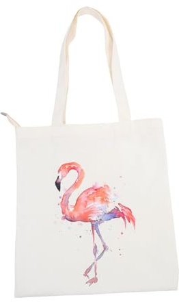 NAMOARLY Flamingo Print Canvas Tasche Abnehmbare Schulter gurt Handtasche Umhängetasche damentasche lady bag rosa Einkaufstasche Hochleistungs-Einkaufstasche aus Segeltuch Sommer